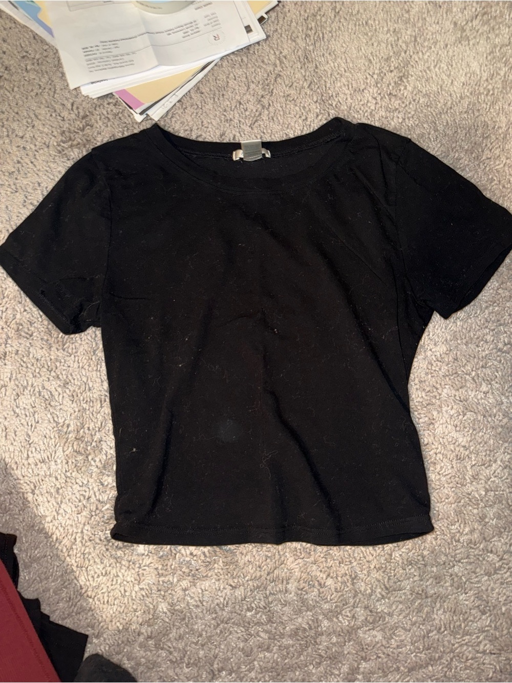 Black baby tee